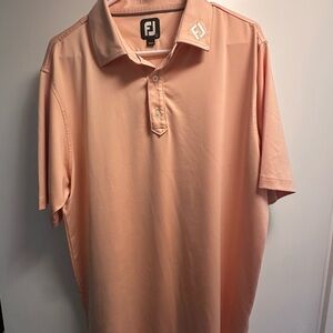 Men’s L FootJoy Light Coral Polo Shirt